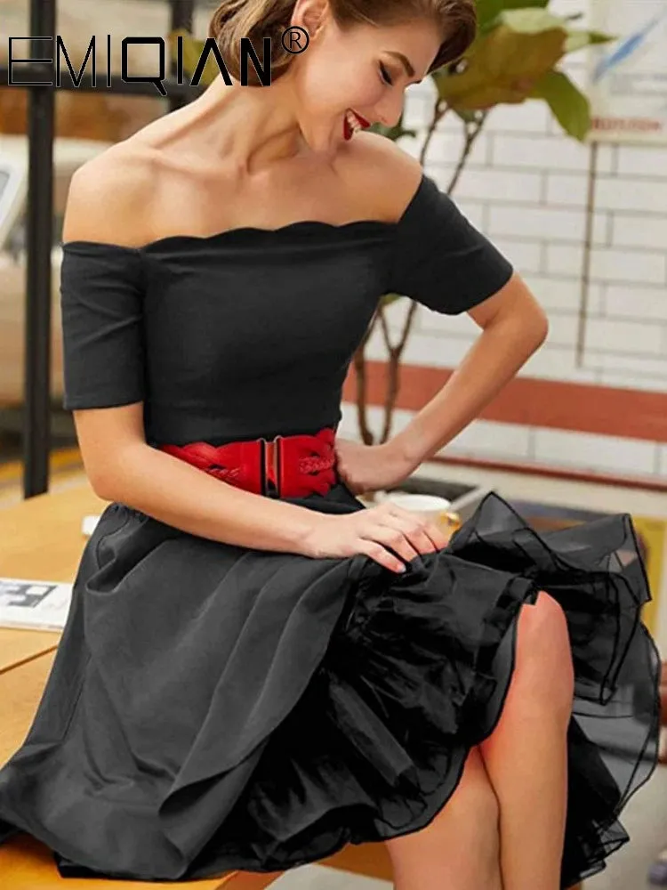 Short Organza Petticoat for Cocktail Dresses Crinoline Wedding Bridal Underskirt Black Skirt