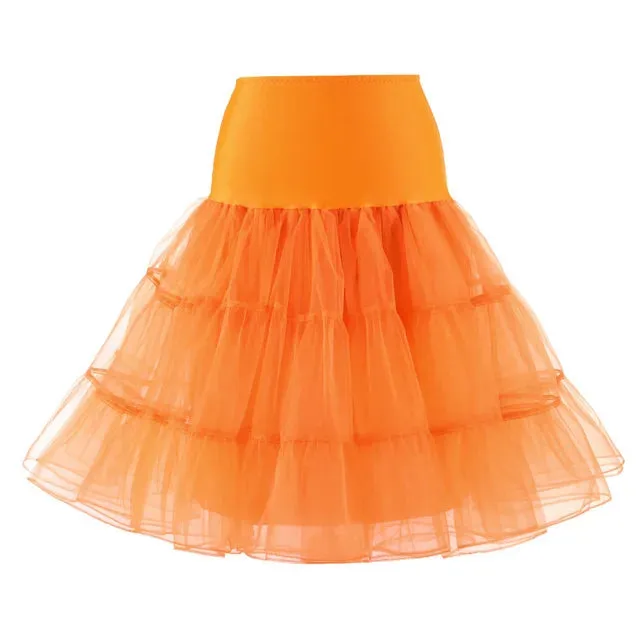 Short Organza Petticoat for Cocktail Dresses Crinoline Wedding Bridal Underskirt Black Skirt