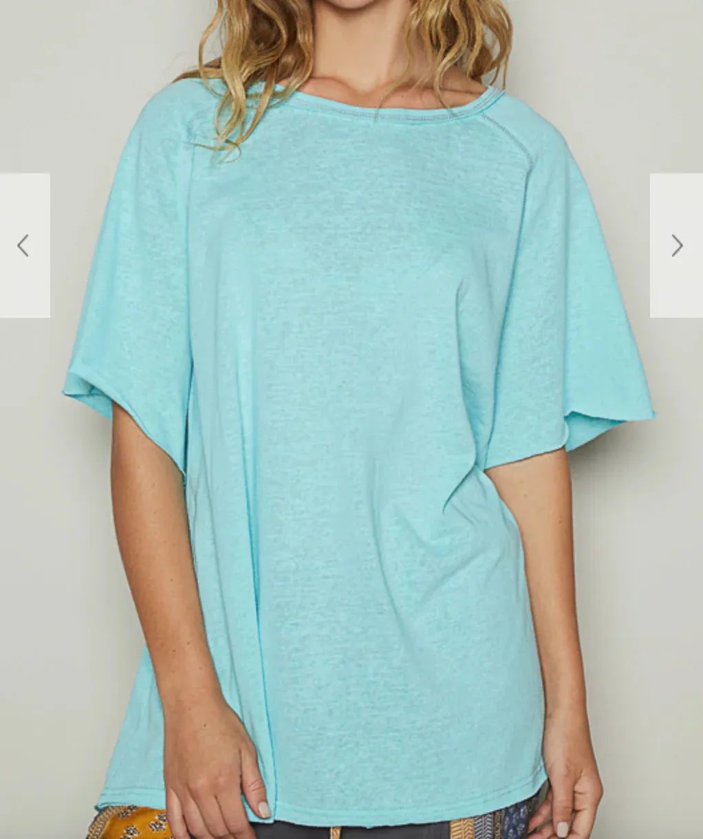 Short sleeve Aqua t-shirt