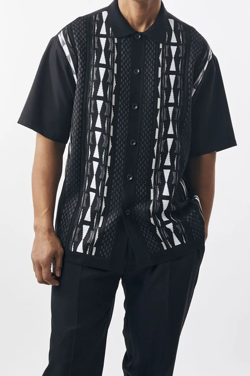 Silversilk Casual Short Sleeve Knit Walking Suit 71032