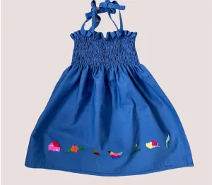 Size 0 Tube Top Baby Traditional Embroidered Dress from El Salvador