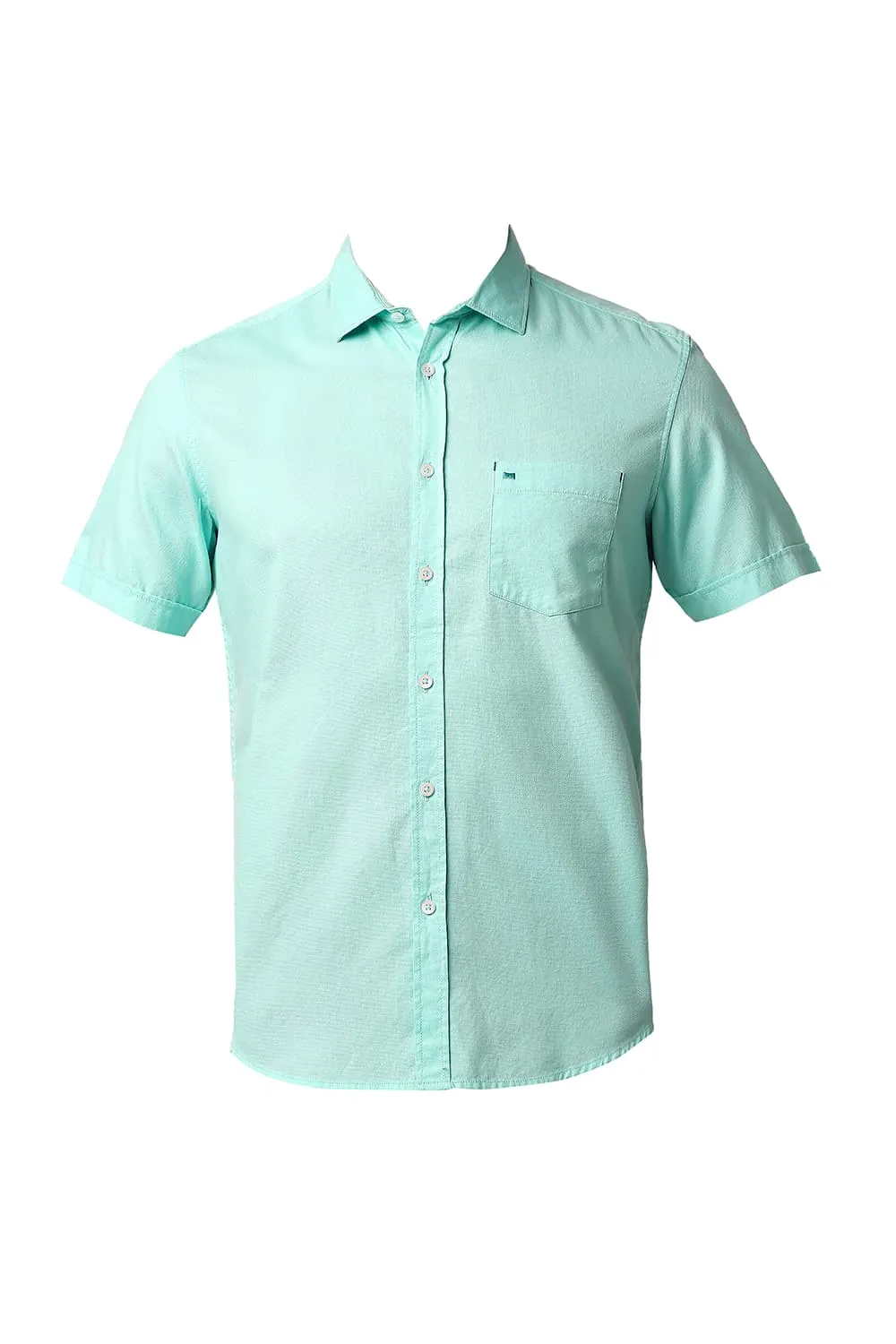 Slim Fit Dobby Halfsleeves Shirt