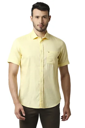 Slim Fit Dobby Halfsleeves Shirt