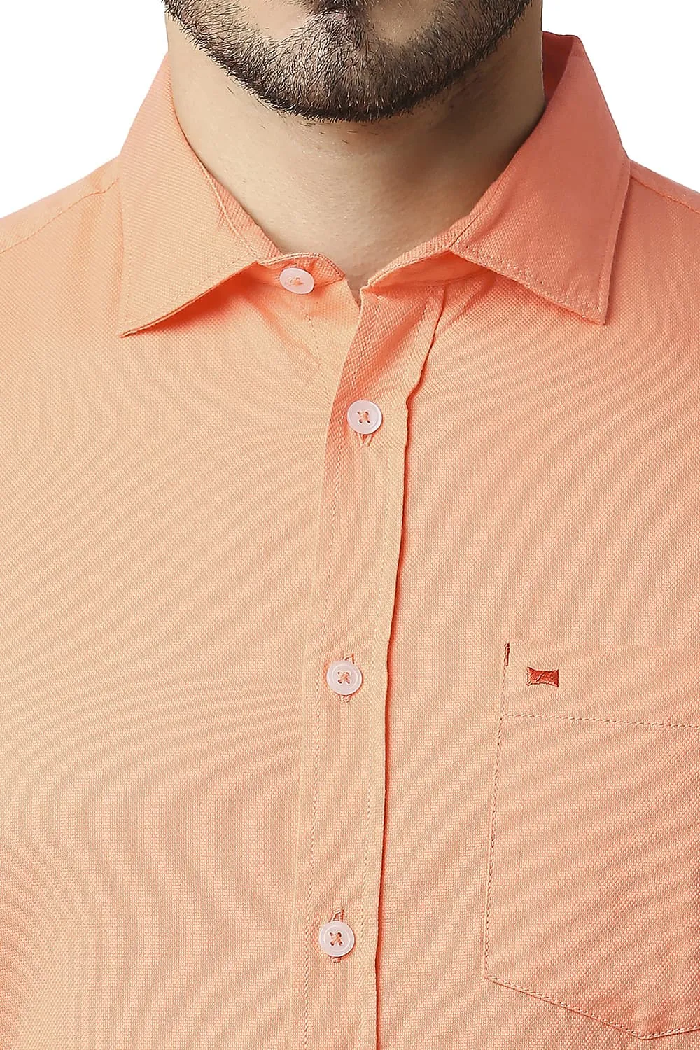 Slim Fit Dobby Halfsleeves Shirt