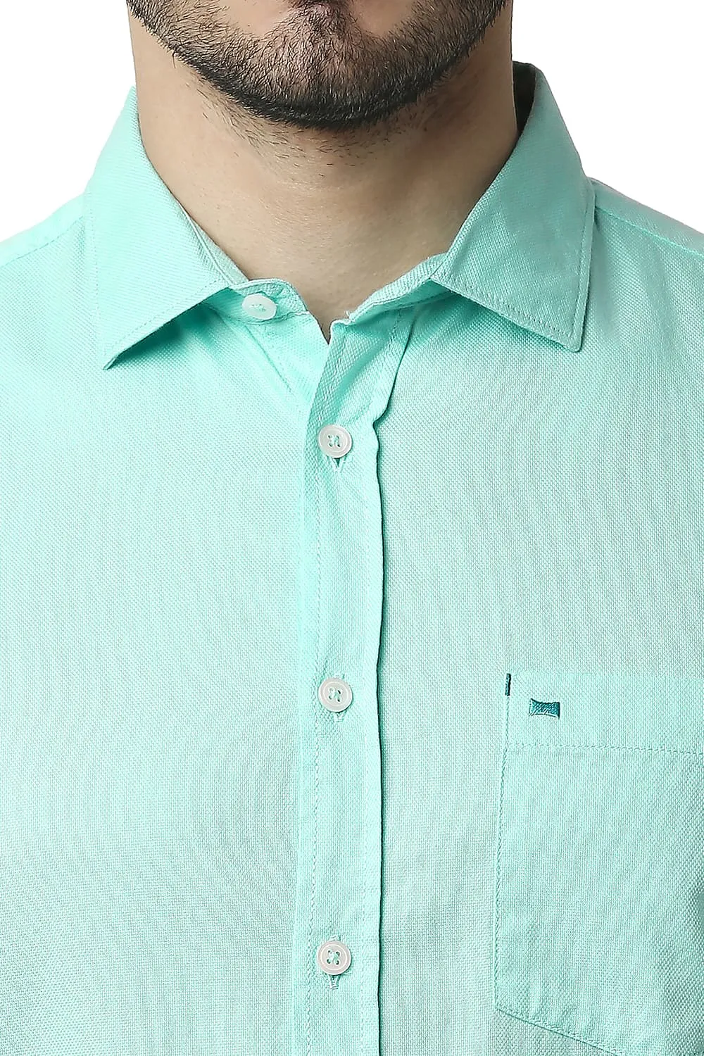 Slim Fit Dobby Halfsleeves Shirt