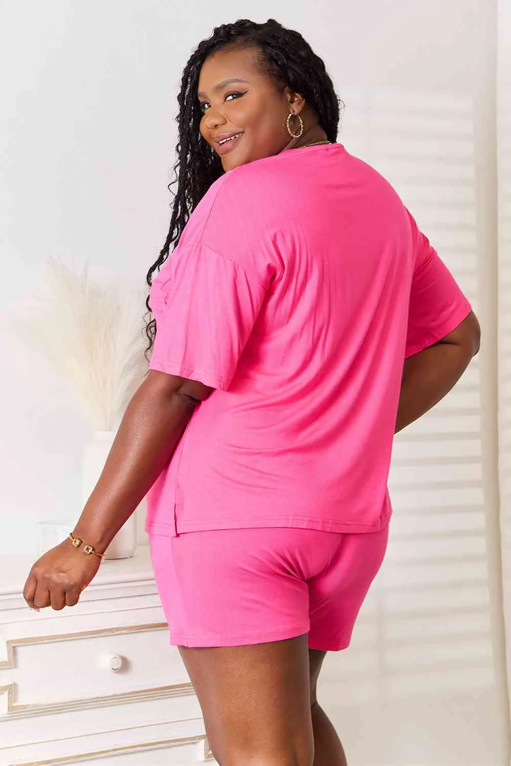 Soft Rayon Half Sleeve Top and Shorts Set 5 Colors