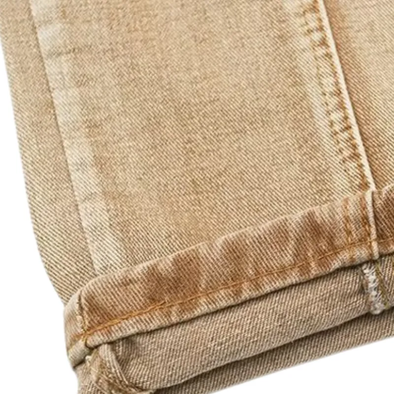 Solid Gradient Straight Washed Jeans