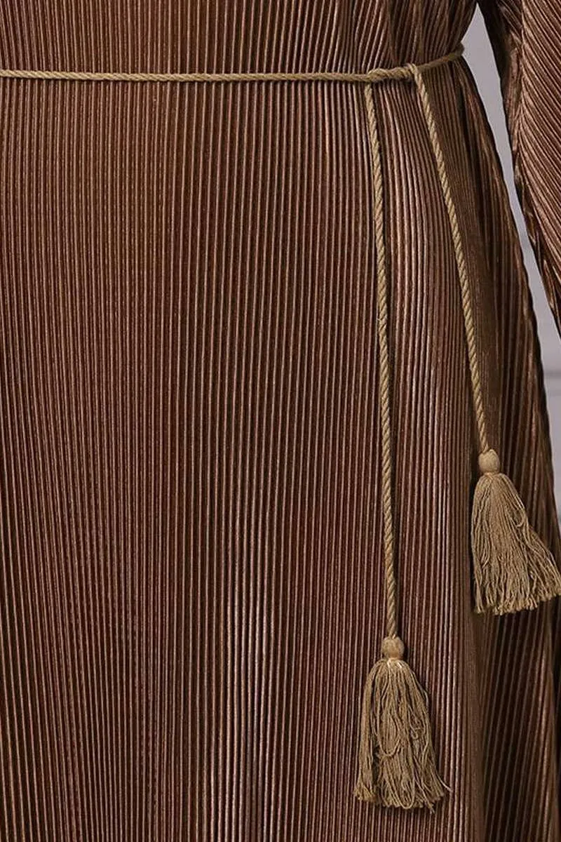 SOLID SWING KAFTAN DRESS