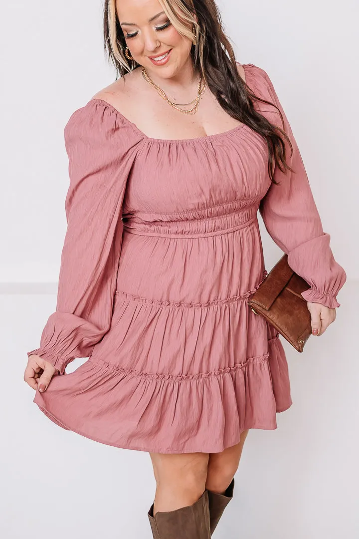South Of France Mini Dress | Mauve