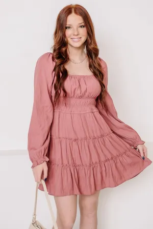 South Of France Mini Dress | Mauve