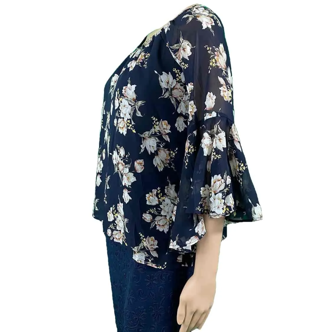 Spicy Sugar Navy Floral Print Top Now Reduced!