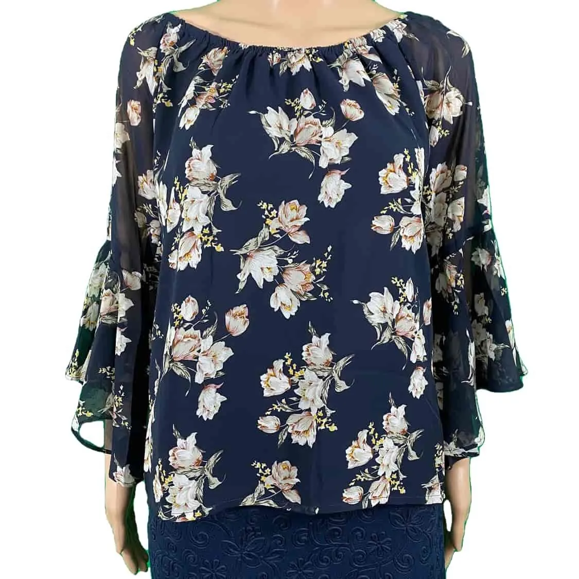 Spicy Sugar Navy Floral Print Top Now Reduced!