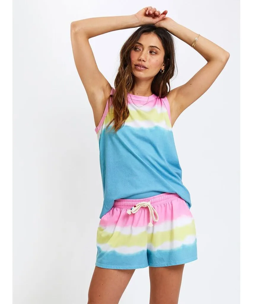 Spring Dip Dye Peak Tank