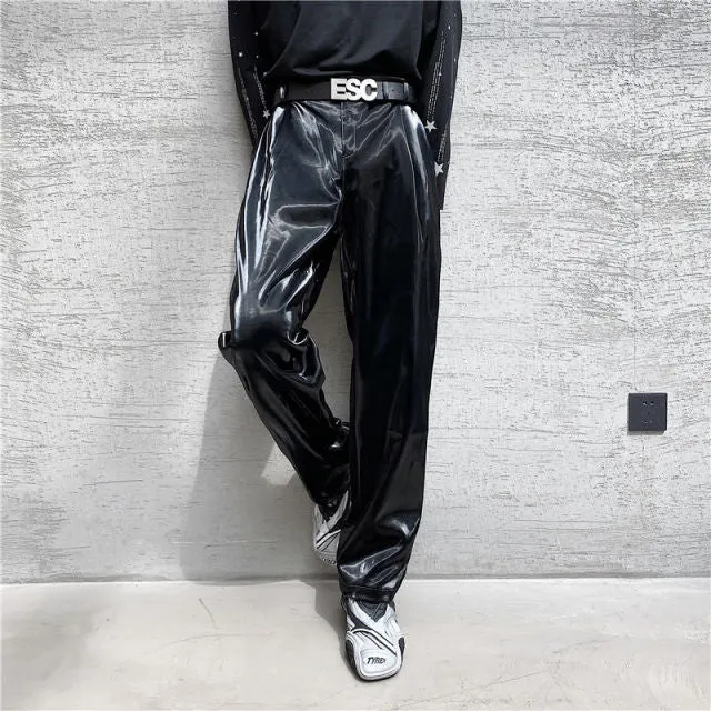 Spring new net trend personality streetwear pants men