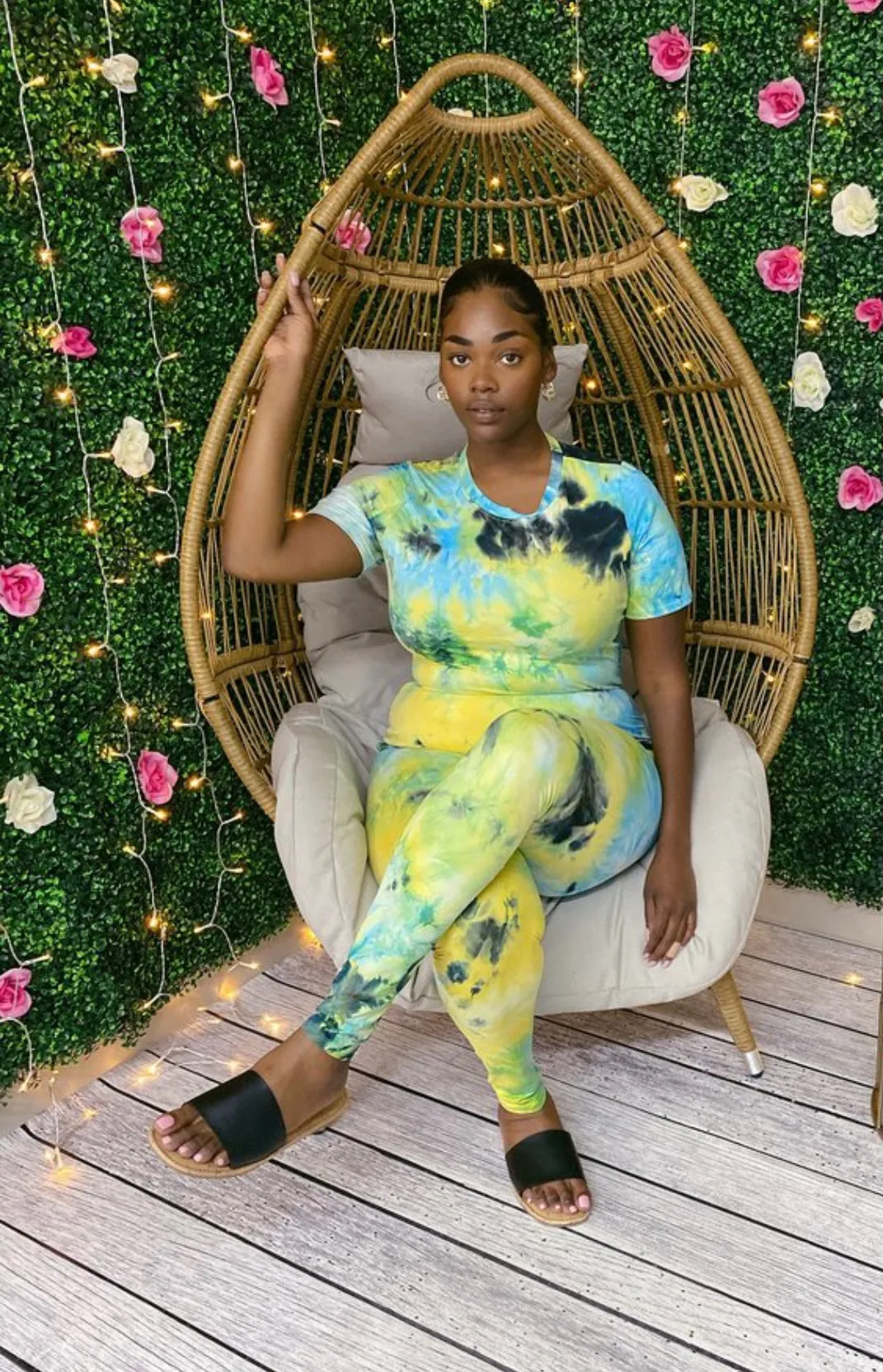 Spring Vibes Plus Size TieDye Stretchy Matching Set‼️ Up to 3X