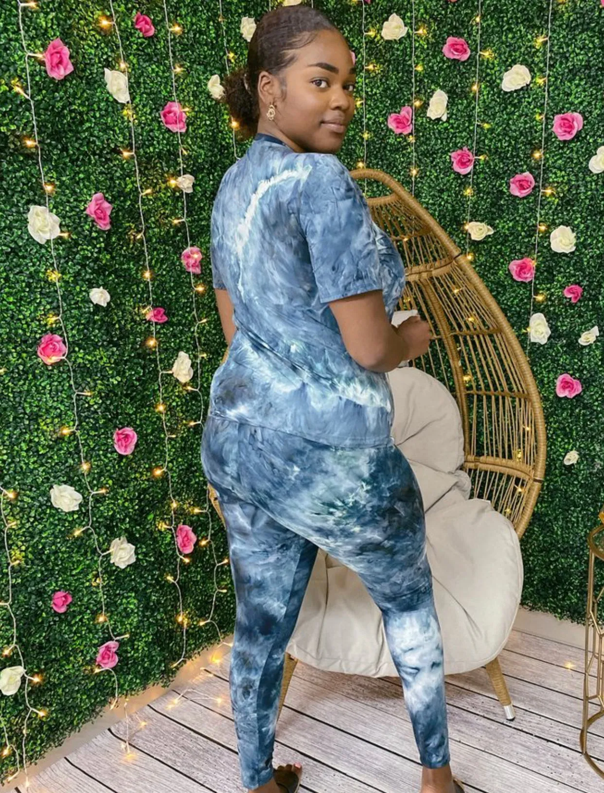 Spring Vibes Plus Size TieDye Stretchy Matching Set‼️ Up to 3X