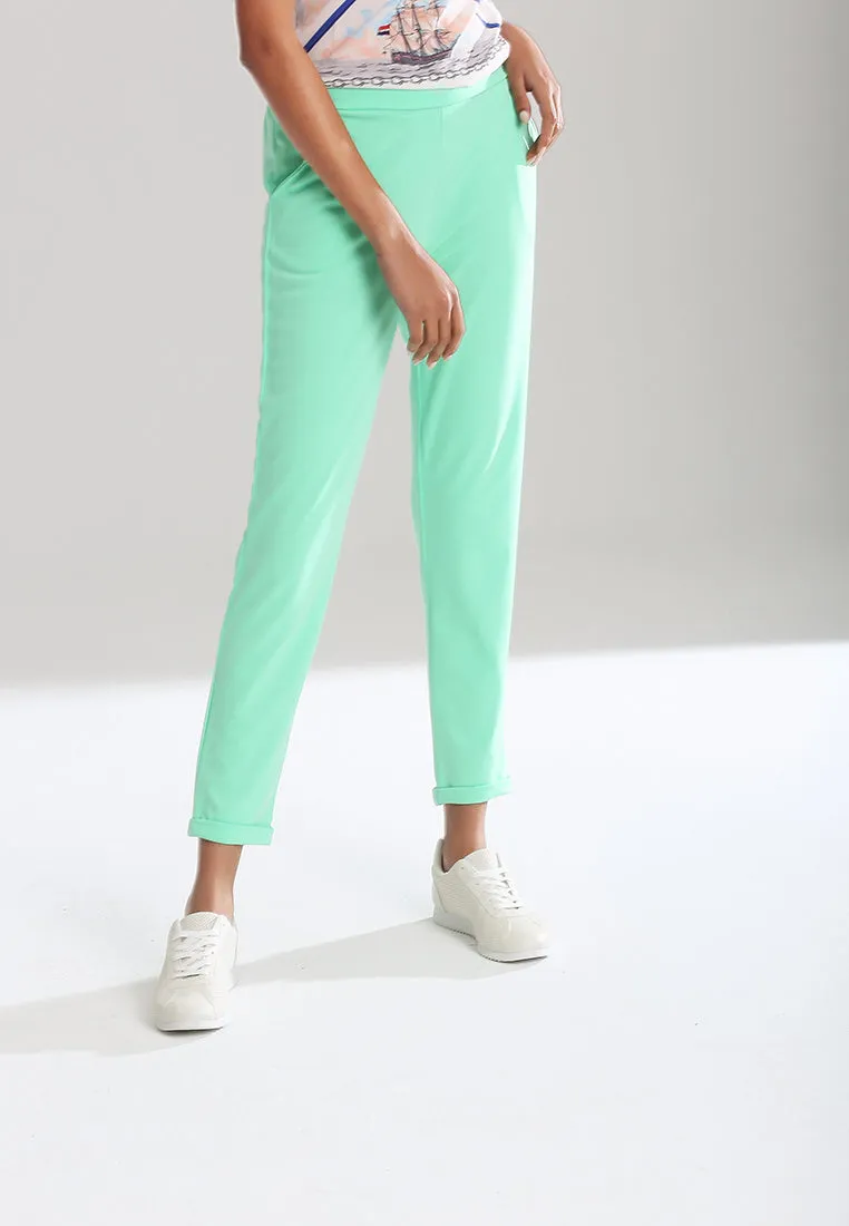 straight cut casual pants