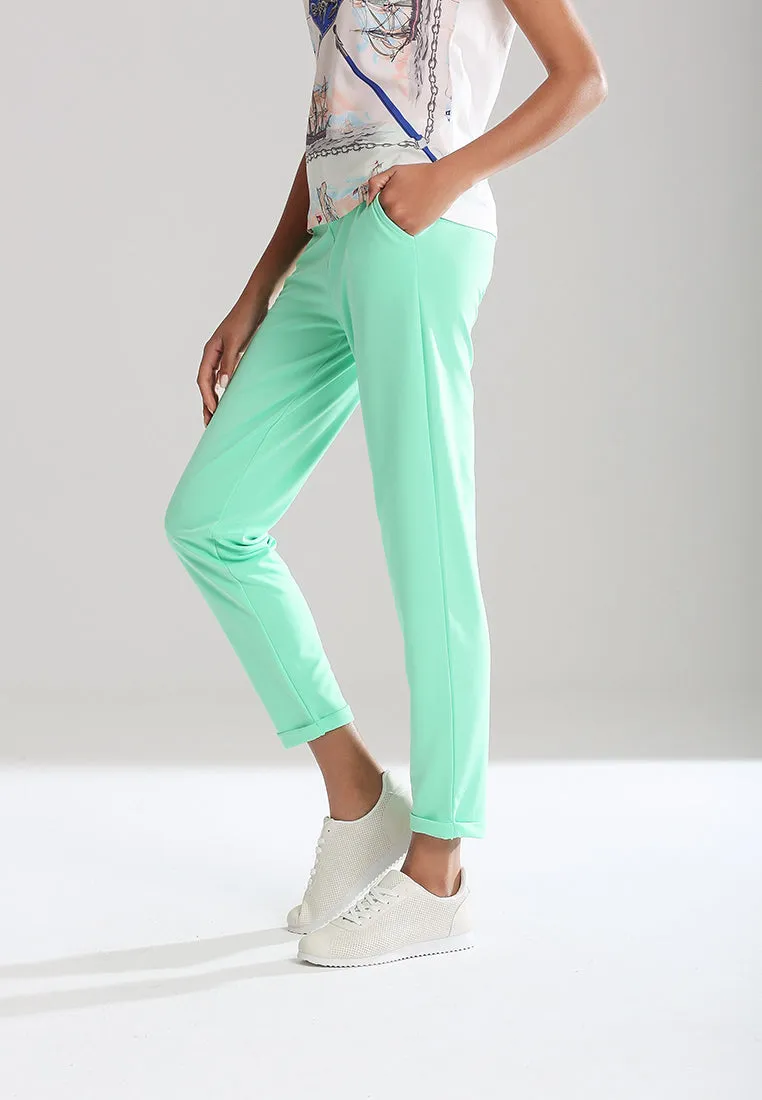 straight cut casual pants