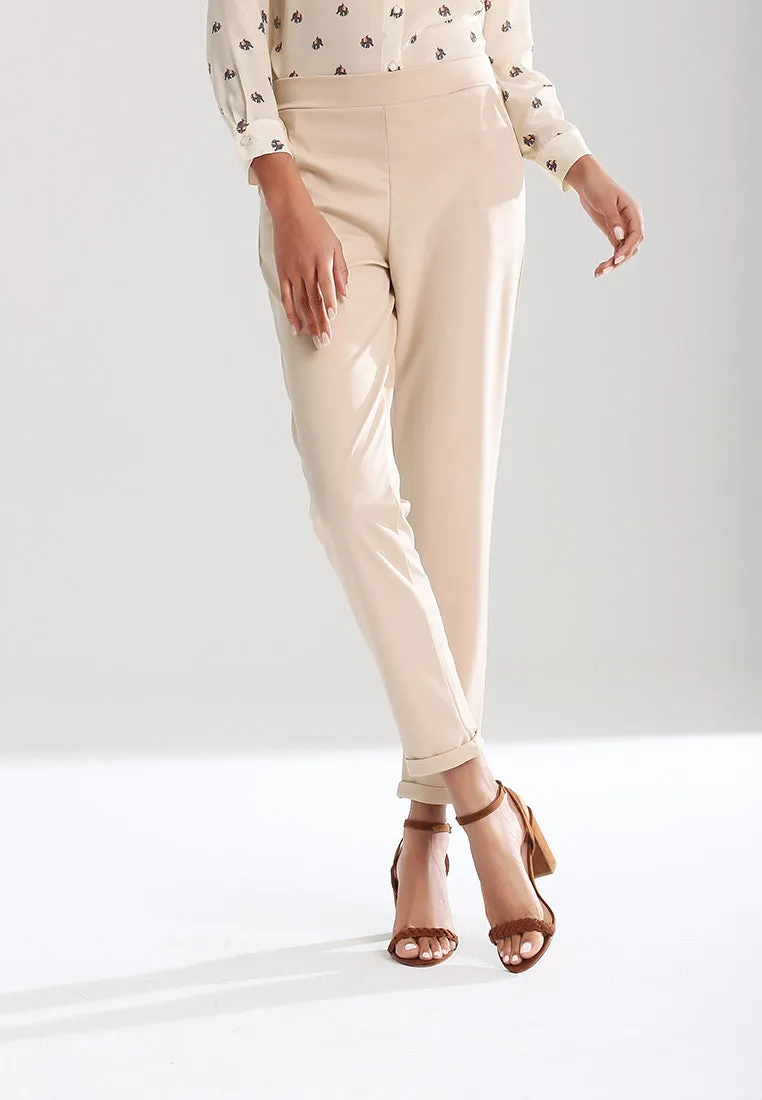 straight cut casual pants
