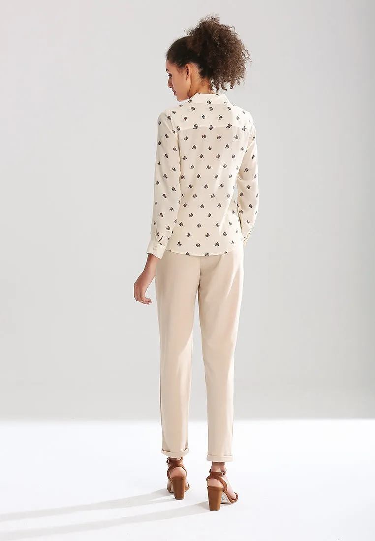 straight cut casual pants