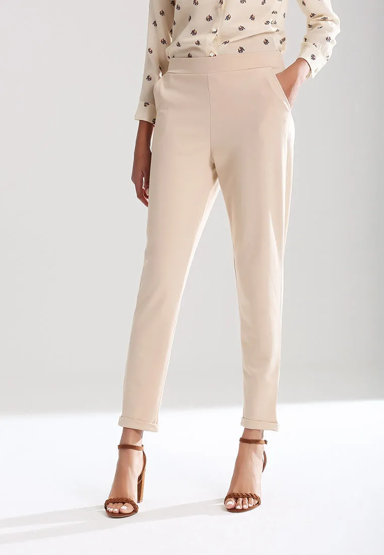straight cut casual pants