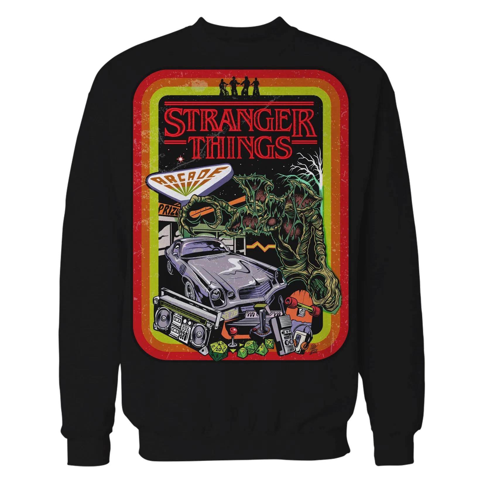 Stranger Things Comic Promo Palace Arcade Sweatshirt