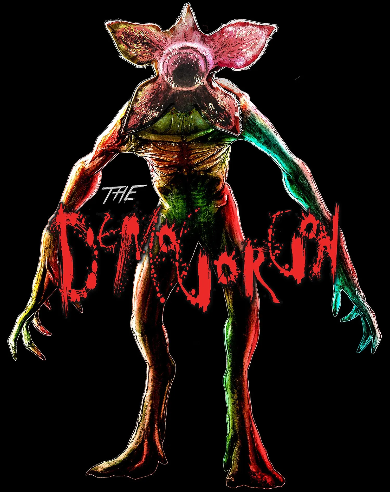 Stranger Things Demogorgon Pose Sweatshirt (Black)