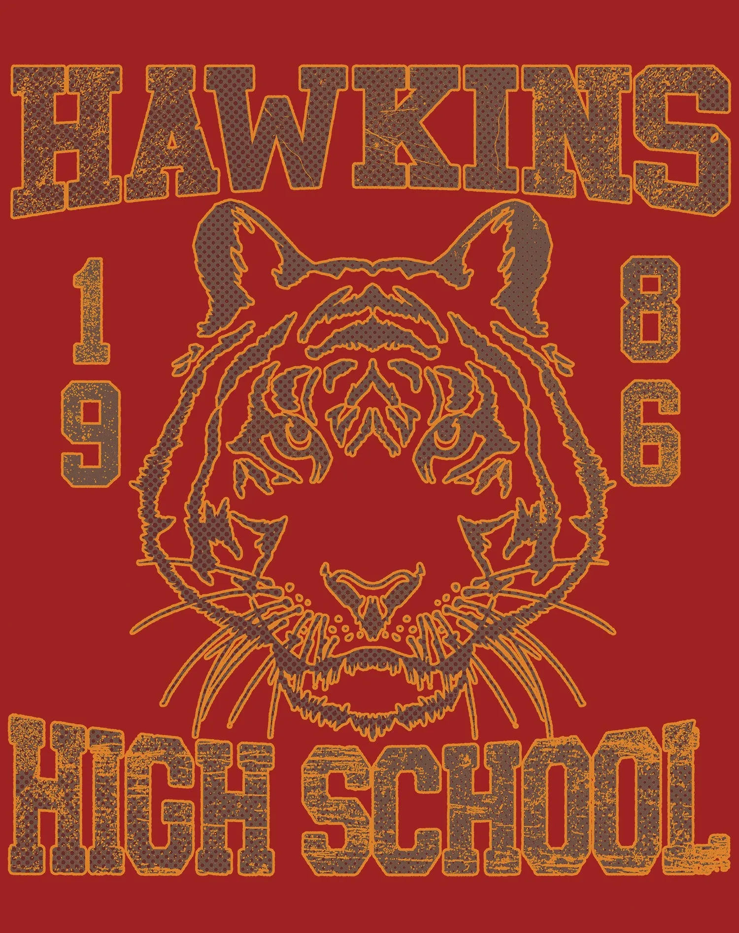 Stranger Things Hawkins High Tigers Varsity Retro Sweatshirt