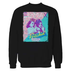 Stranger Things Poster Eleven Max Bitchin Besties Official Sweatshirt