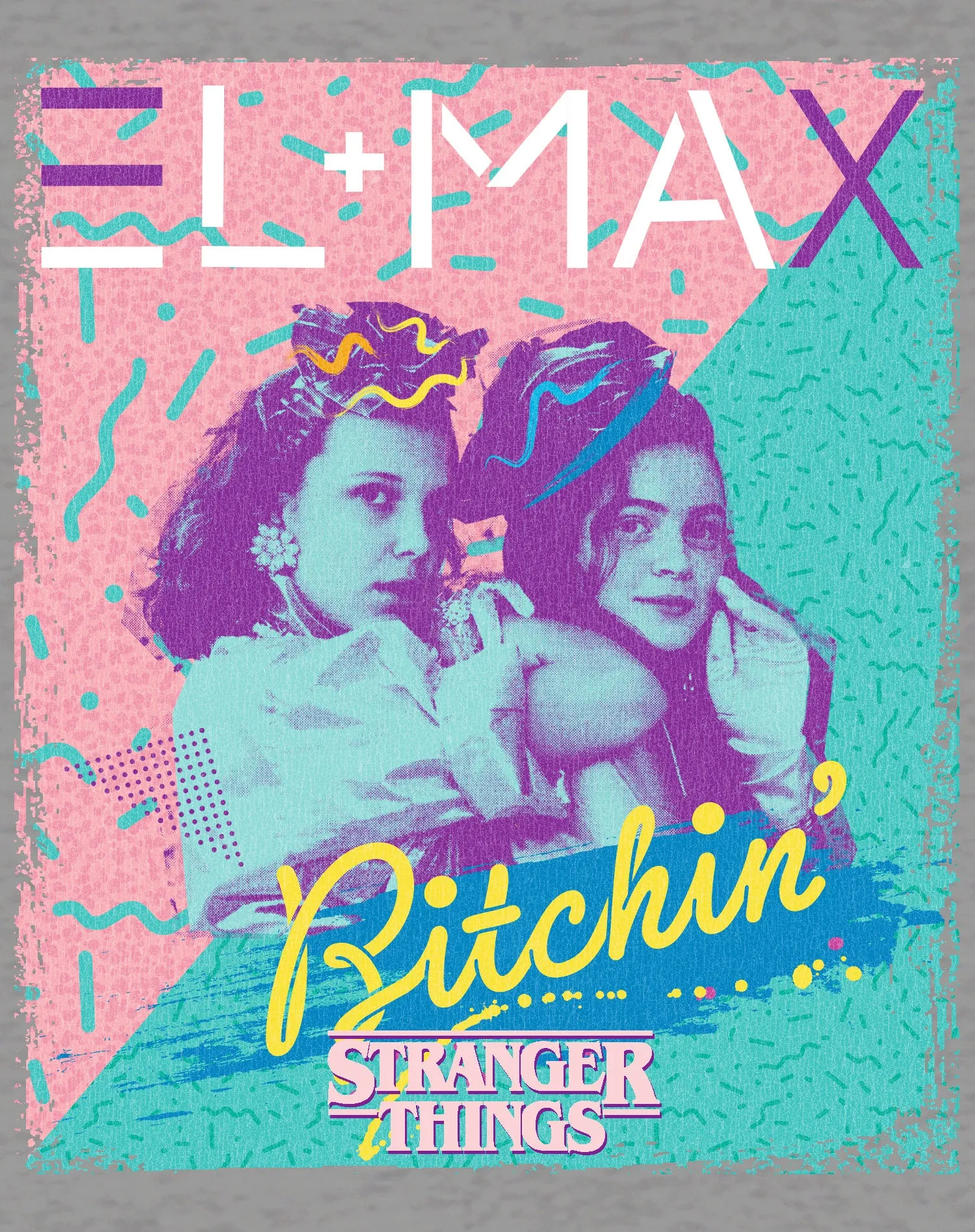 Stranger Things Poster Eleven Max Bitchin Besties Official Sweatshirt