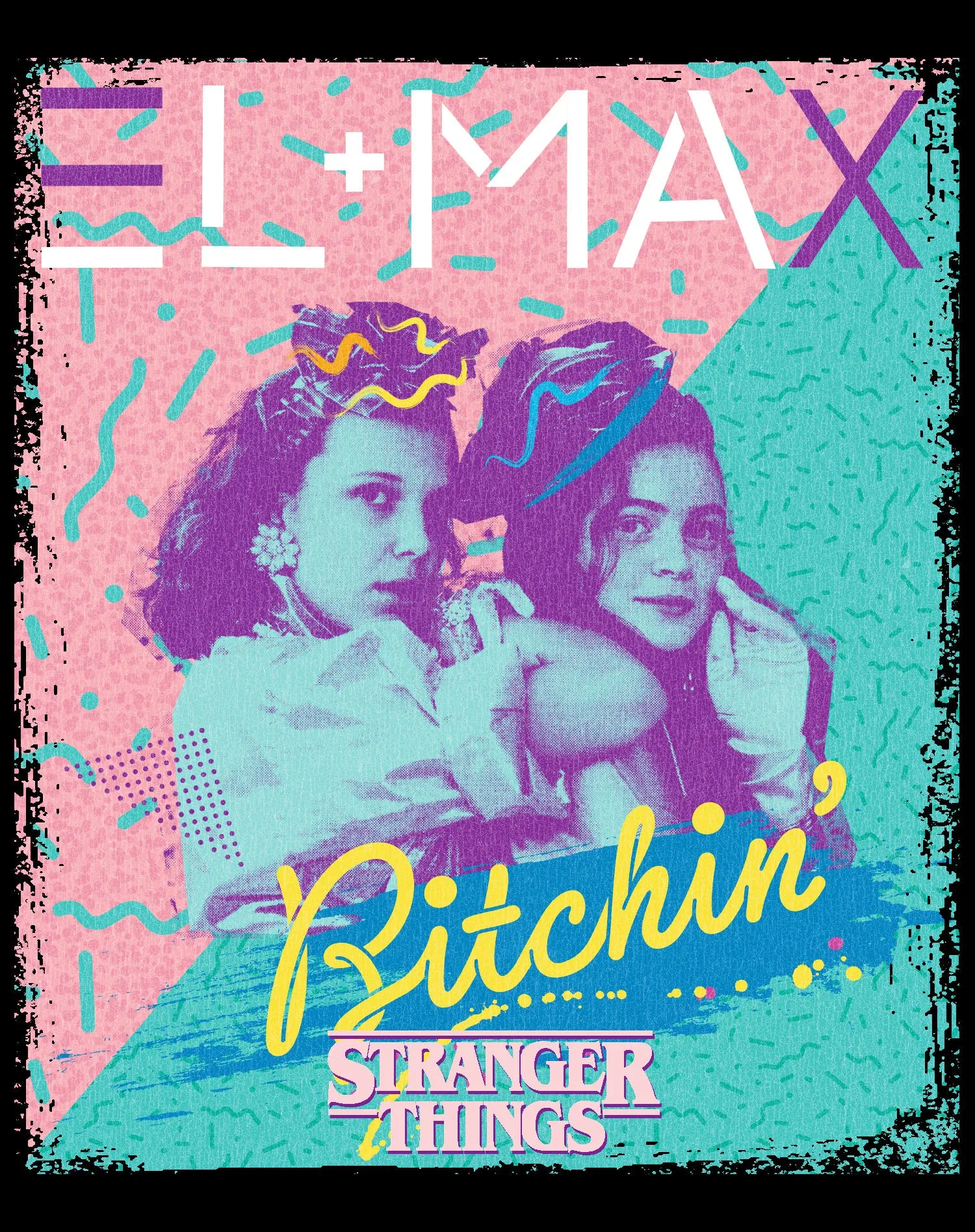 Stranger Things Poster Eleven Max Bitchin Besties Official Sweatshirt