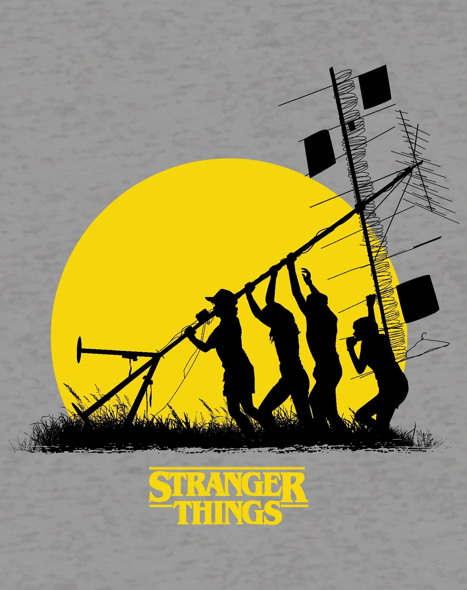Stranger Things Stencil The Party Aerial Official Sweatshirt