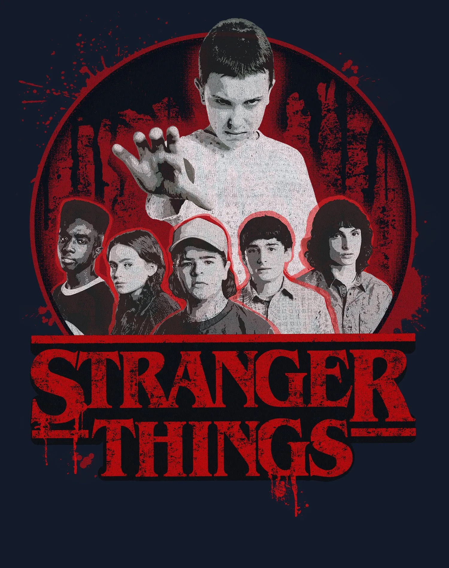 Stranger Things The Party Graffiti Splash Sweatshirt