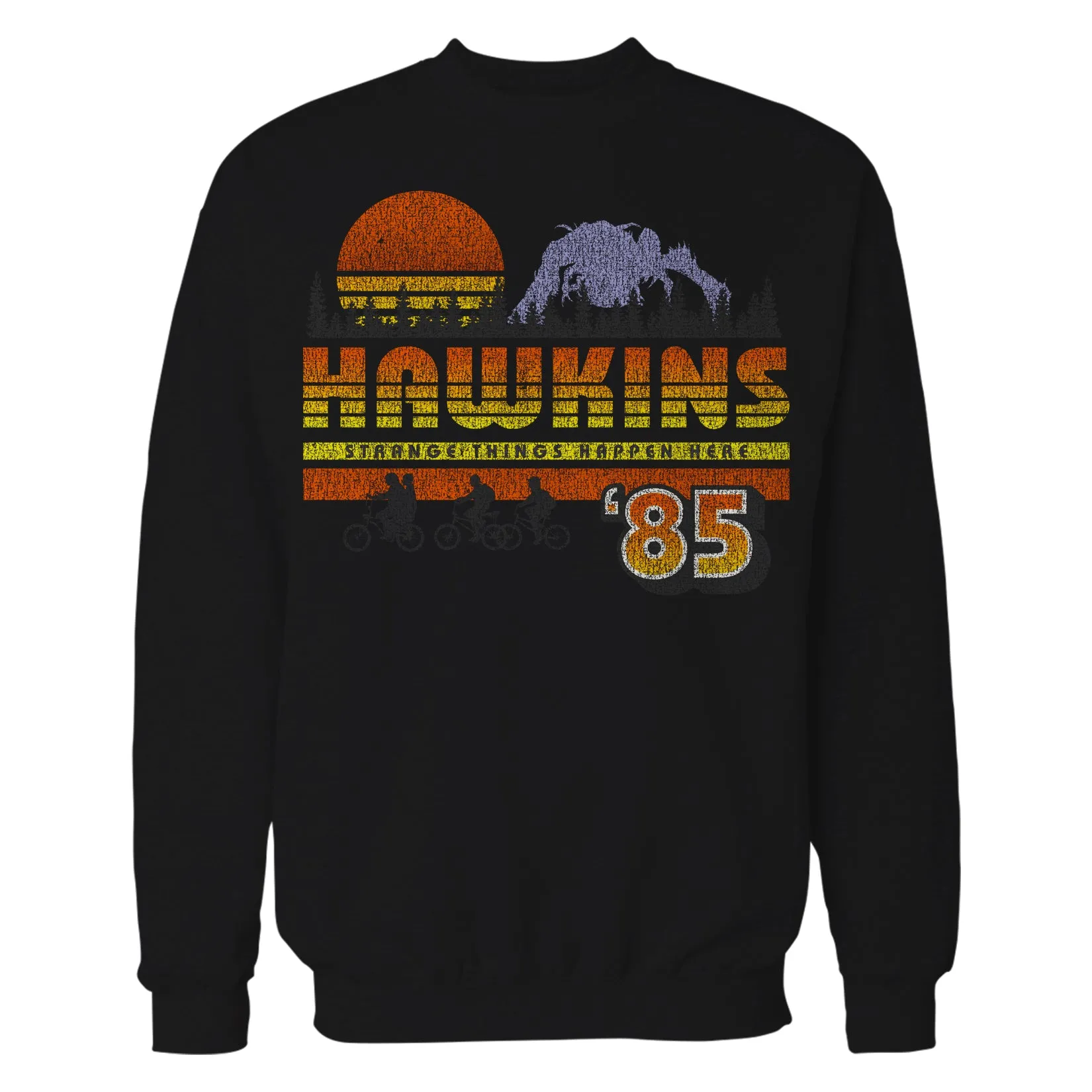 Stranger Things Vintage 85 The Party Strange Things Happen Here Official Sweatshirt