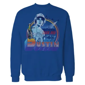 Stranger Things Vintage Dustin Pose Demogorgon Code Red Official Sweatshirt