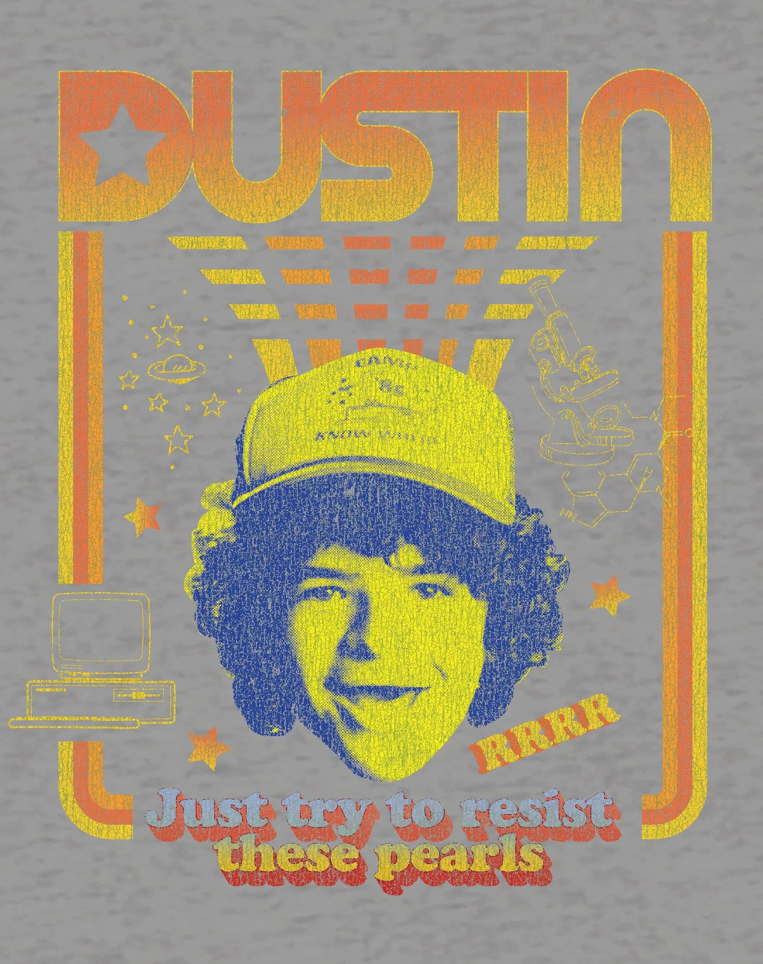 Stranger Things Vintage Dustin Retro Gaming Meme Pearls Official Sweatshirt