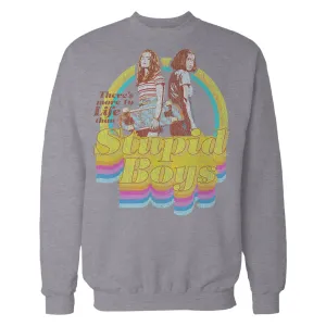 Stranger Things Vintage Eleven Max Pose Besties Stupid Boys Official Sweatshirt