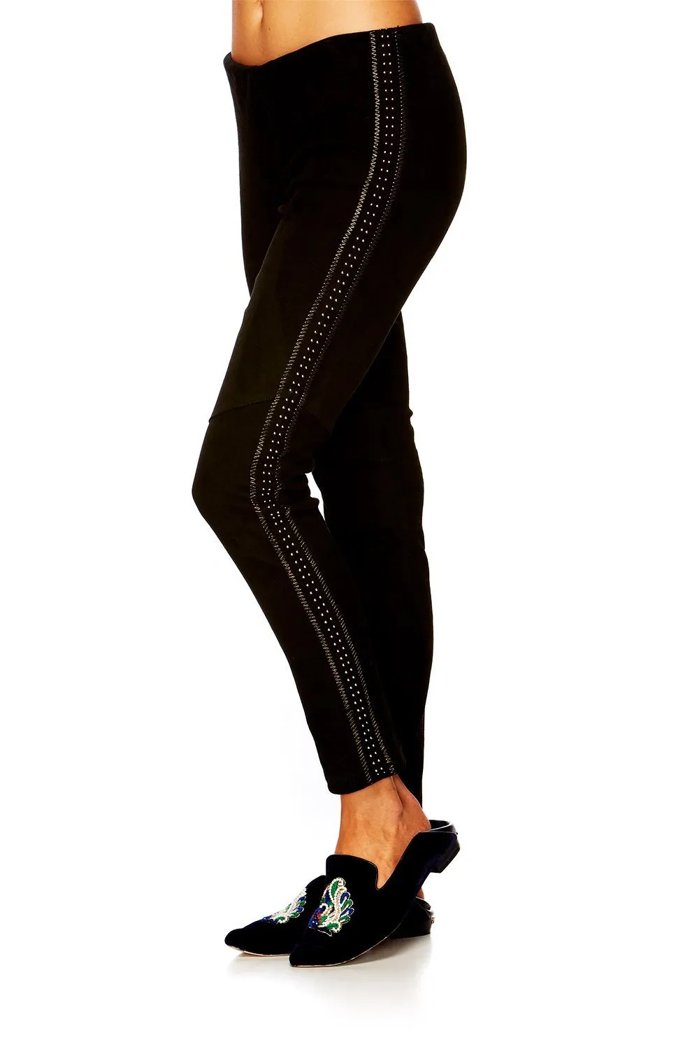 STRETCH LEATHER LEGGINGS CHAMBER OF REFLECTIONS