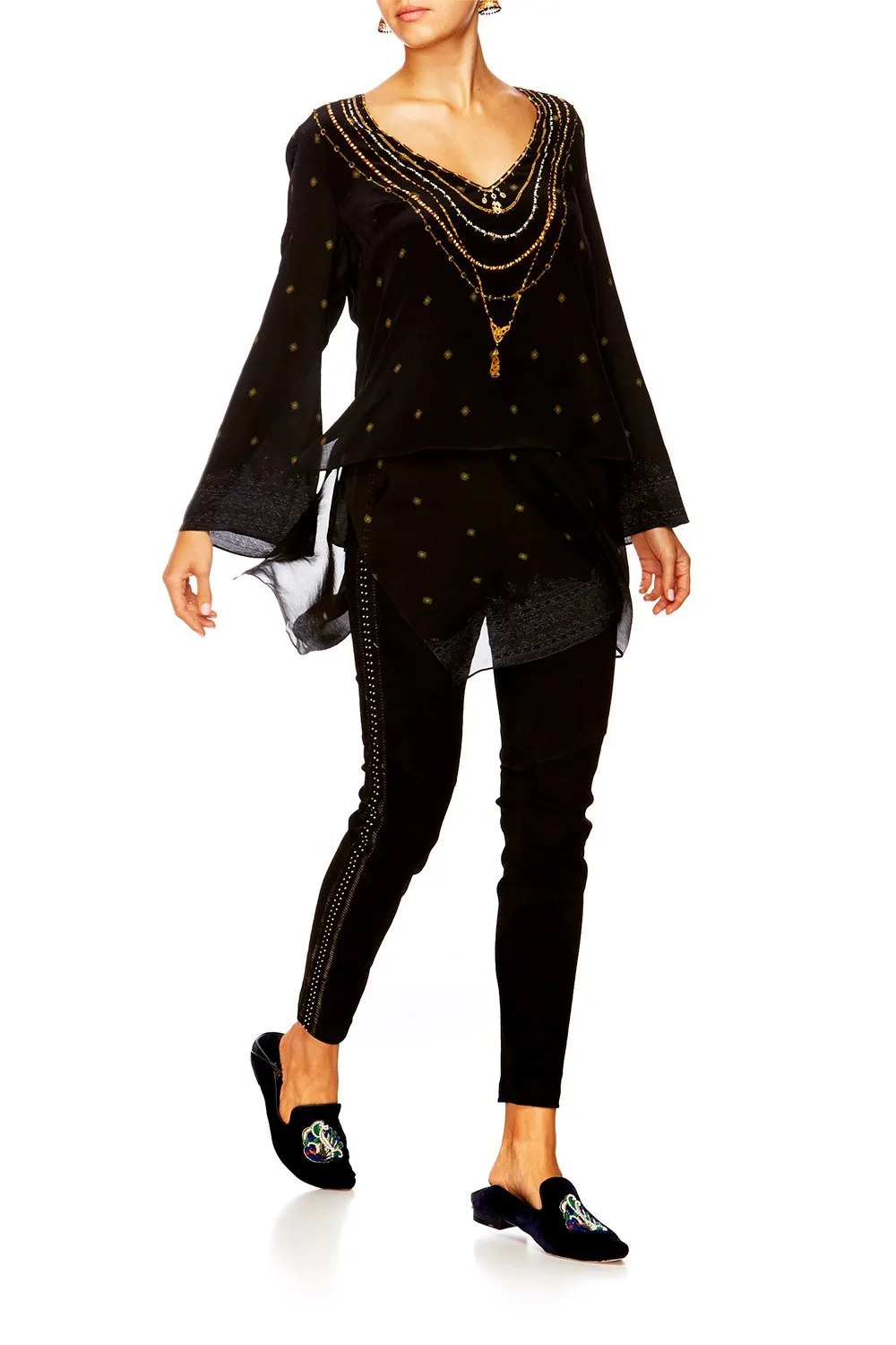 STRETCH LEATHER LEGGINGS CHAMBER OF REFLECTIONS