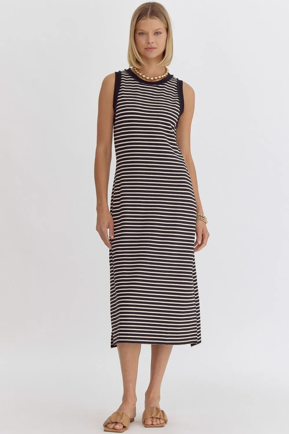 Striped Shirt Dress