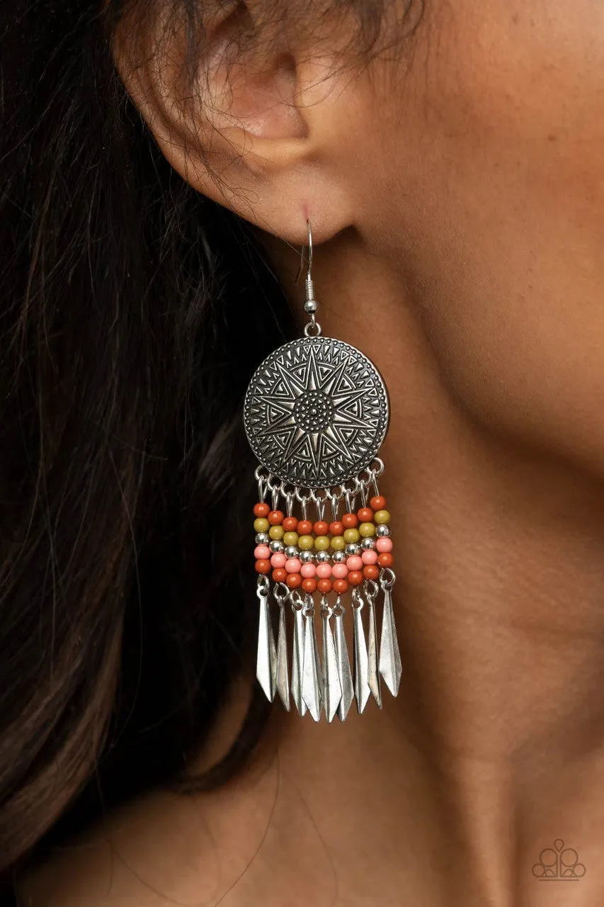 Sun Warrior Multi Paparazzi Earrings