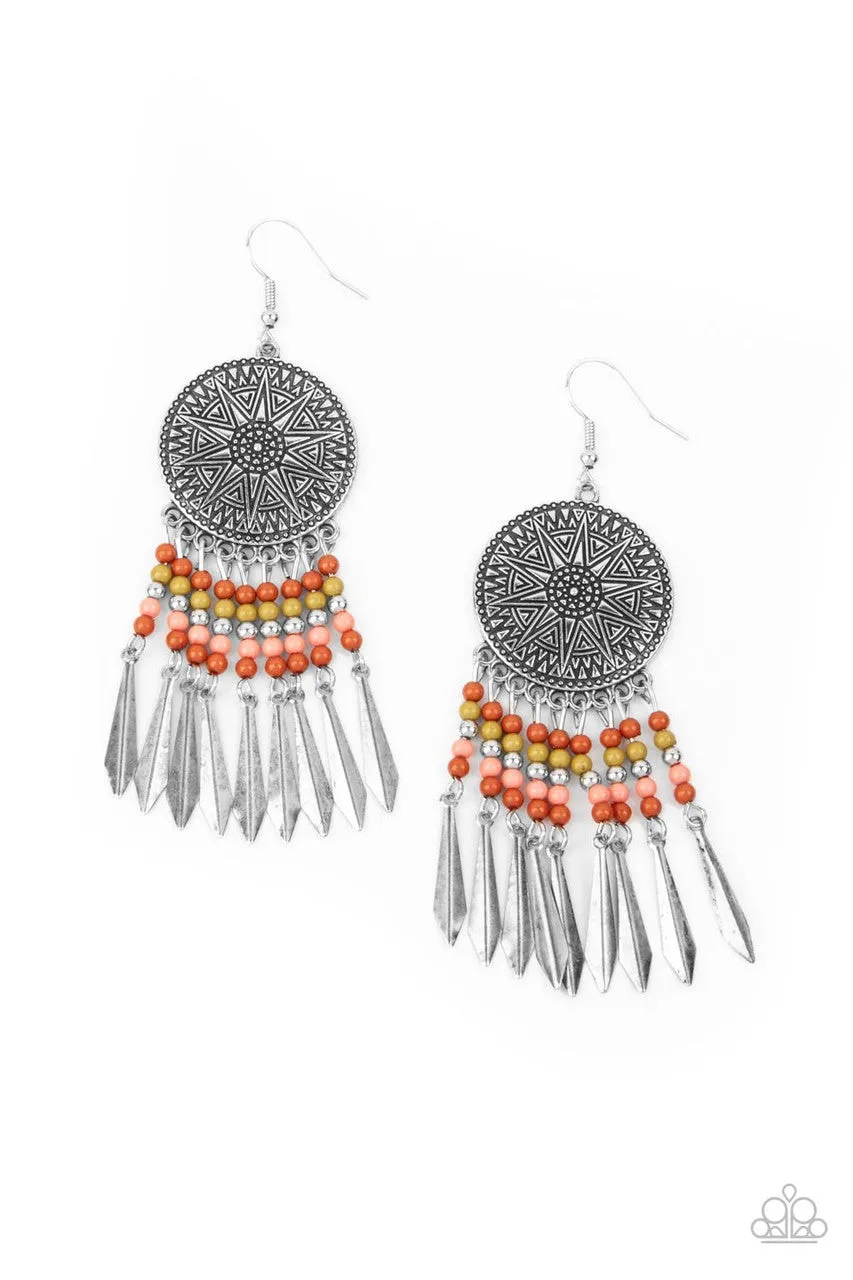 Sun Warrior Multi Paparazzi Earrings