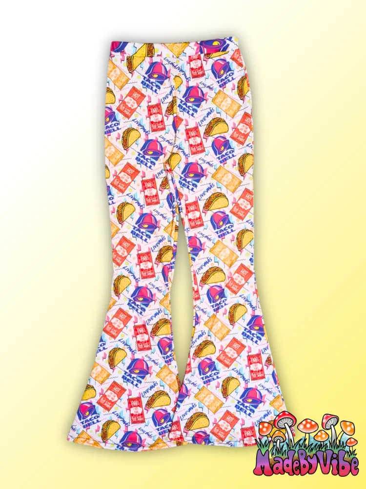 Taco Bell Bottoms Flare Pants - Ready to Ship