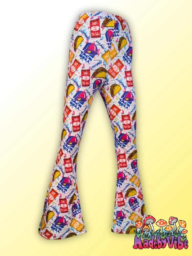 Taco Bell Bottoms Flare Pants - Ready to Ship