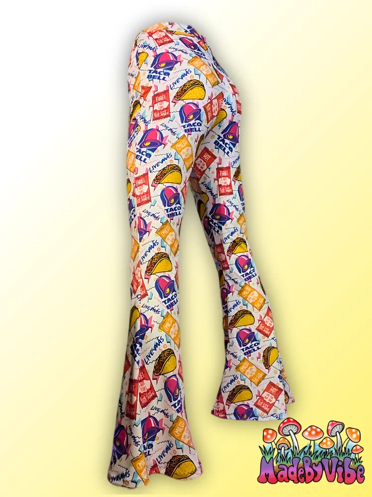 Taco Bell Bottoms Flare Pants - Ready to Ship