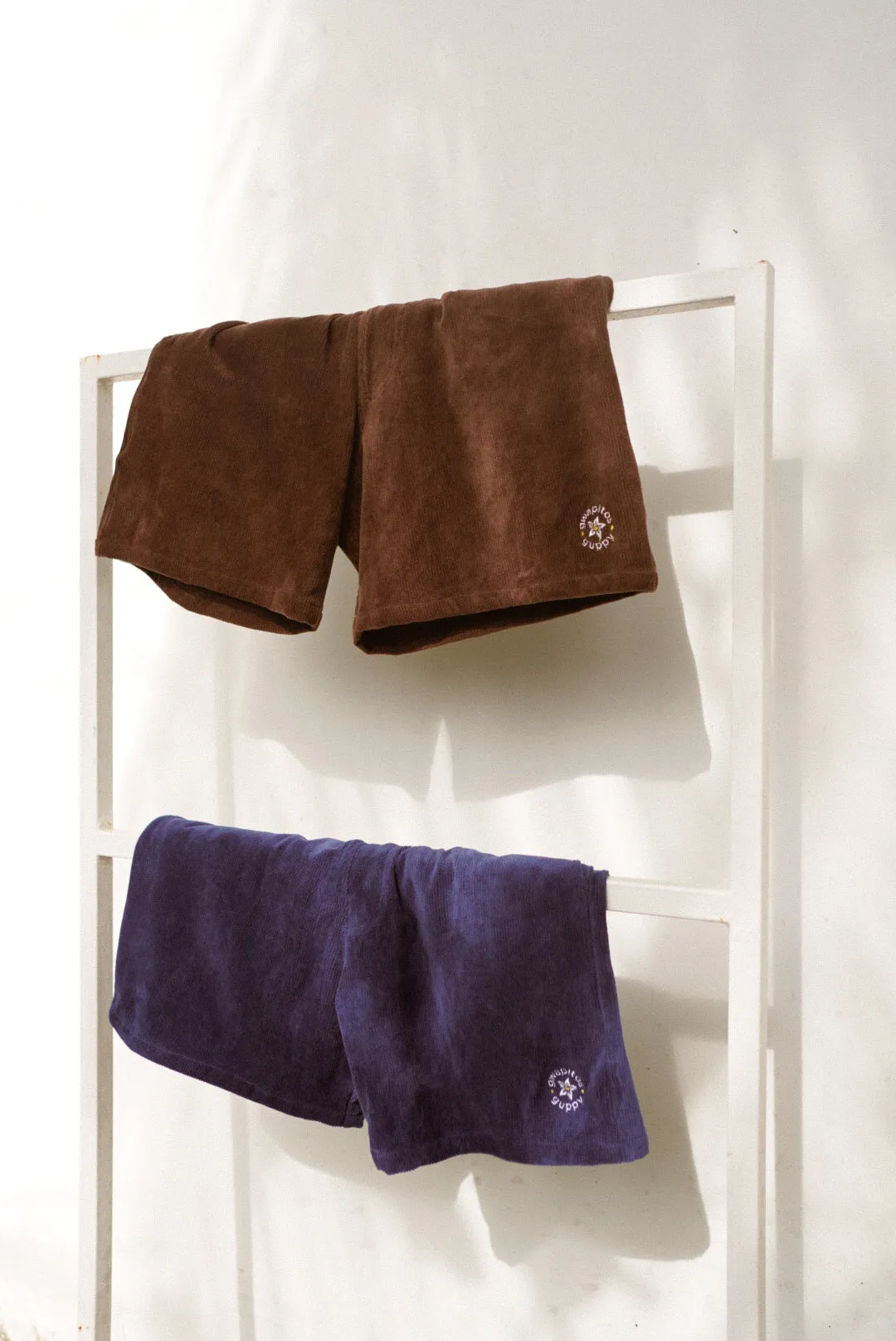 Take It Easy Icon Corduroy Shorts - Brown