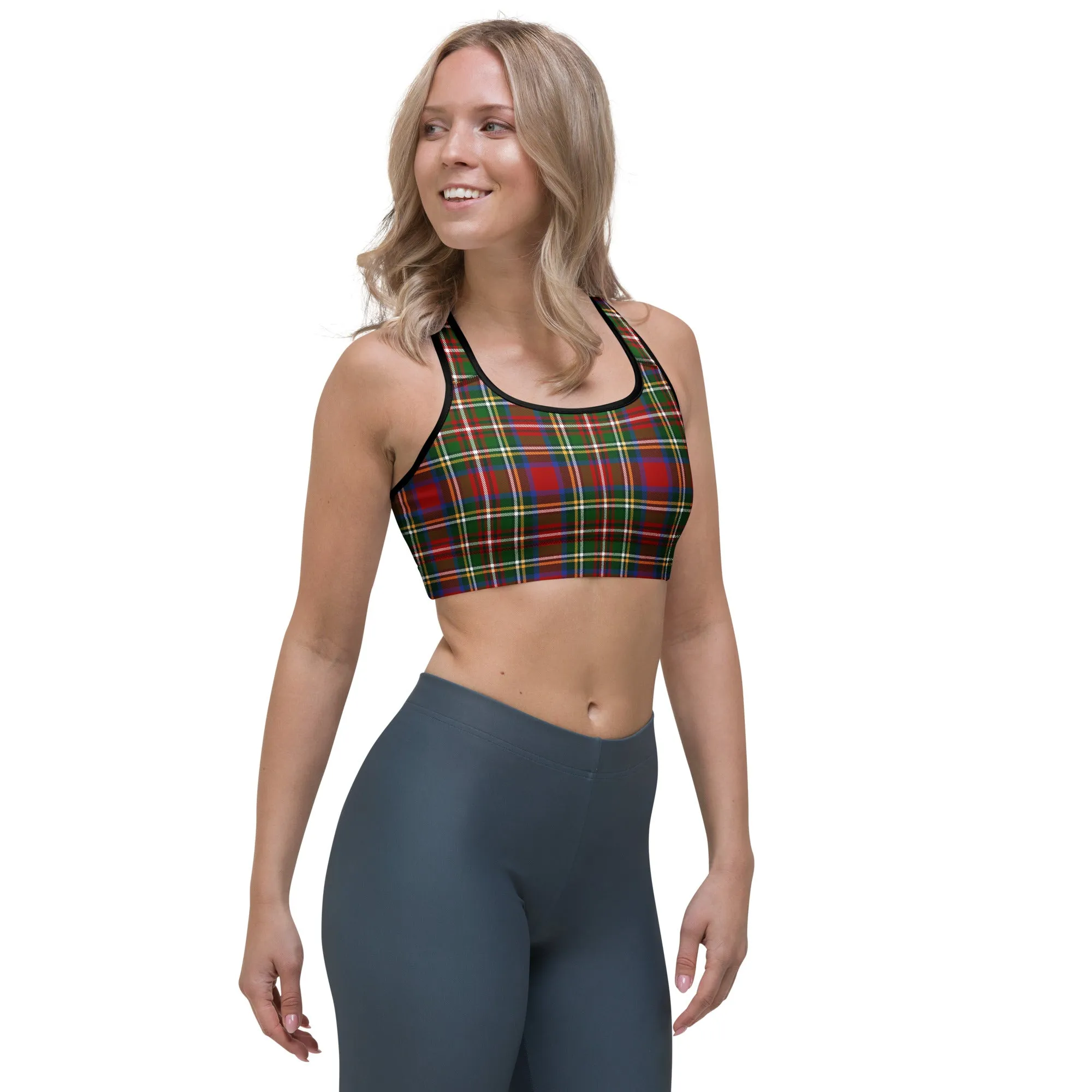 Tartan Tango Check Sports Bra