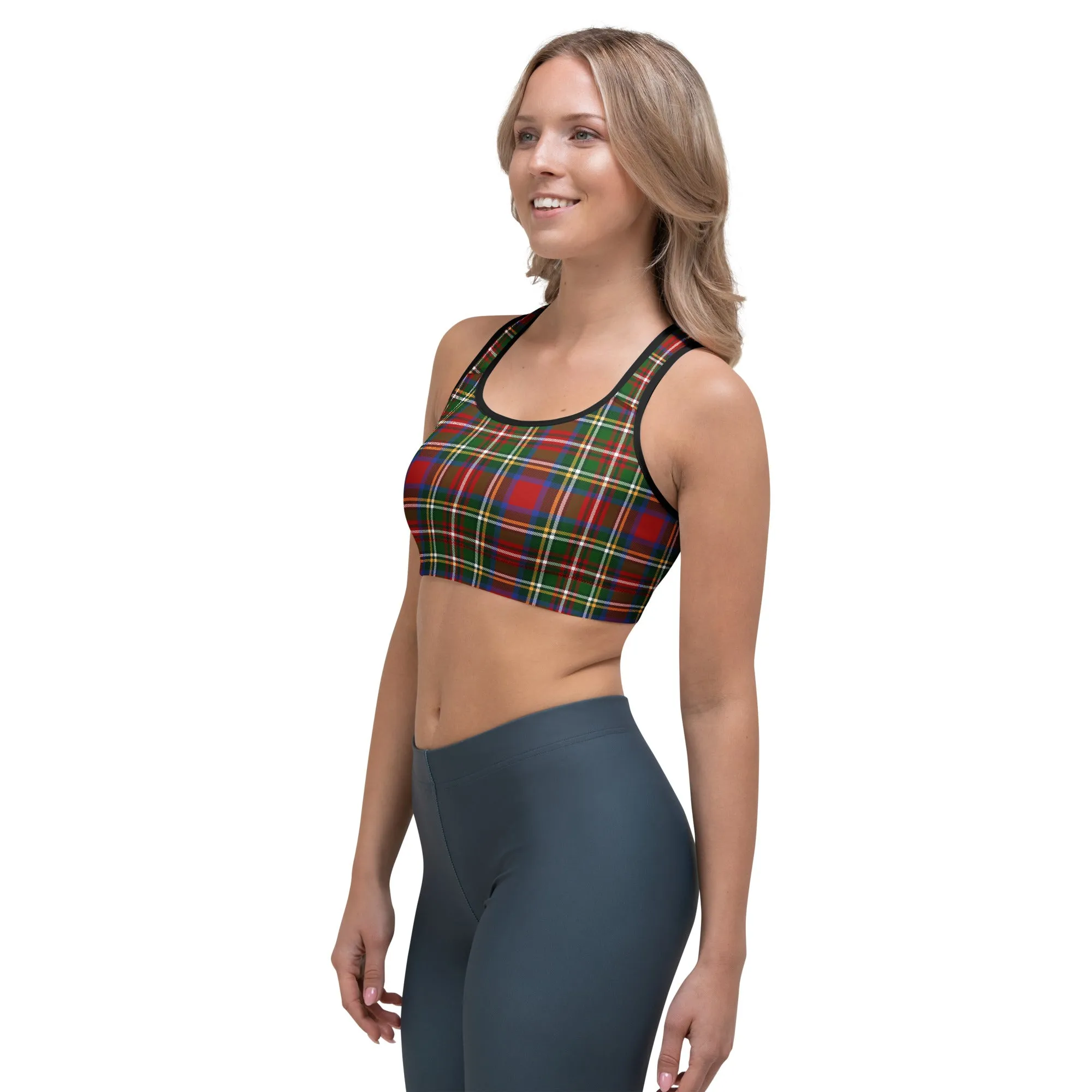 Tartan Tango Check Sports Bra