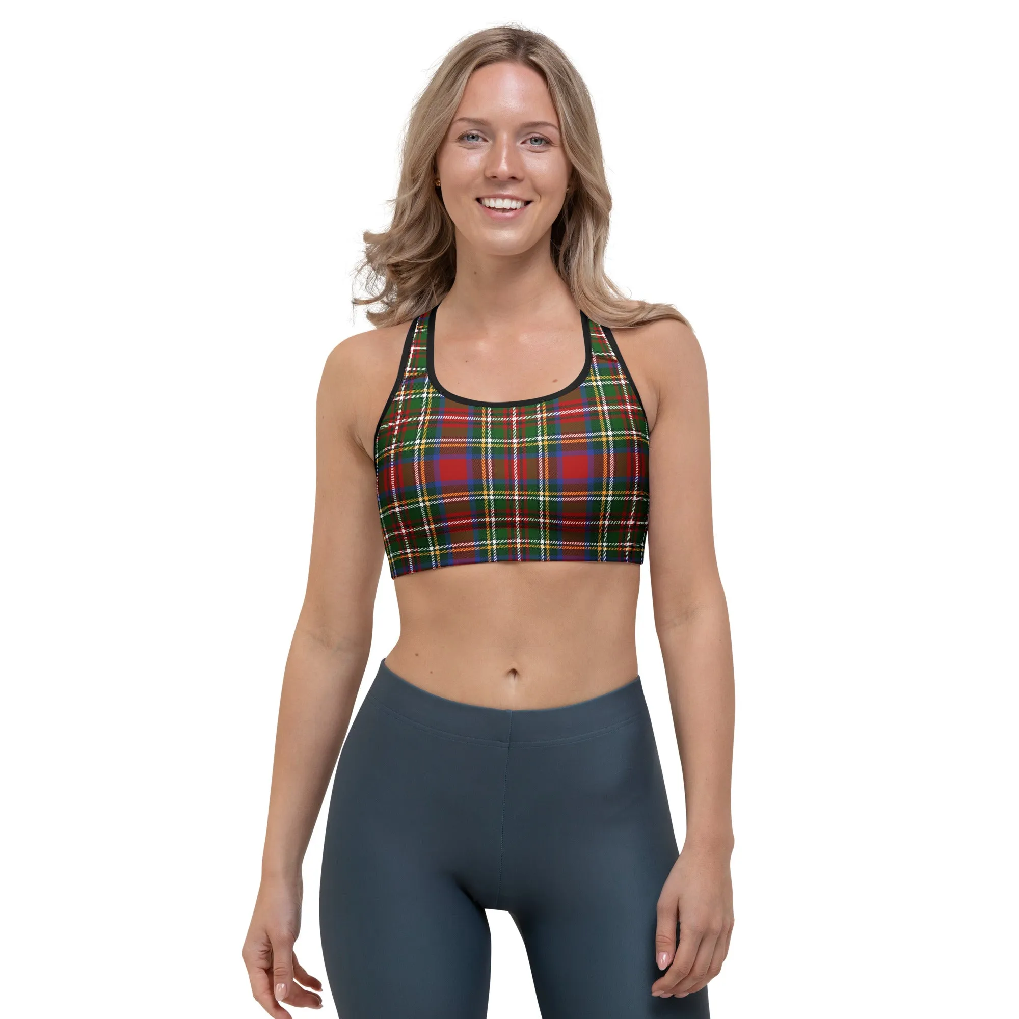Tartan Tango Check Sports Bra