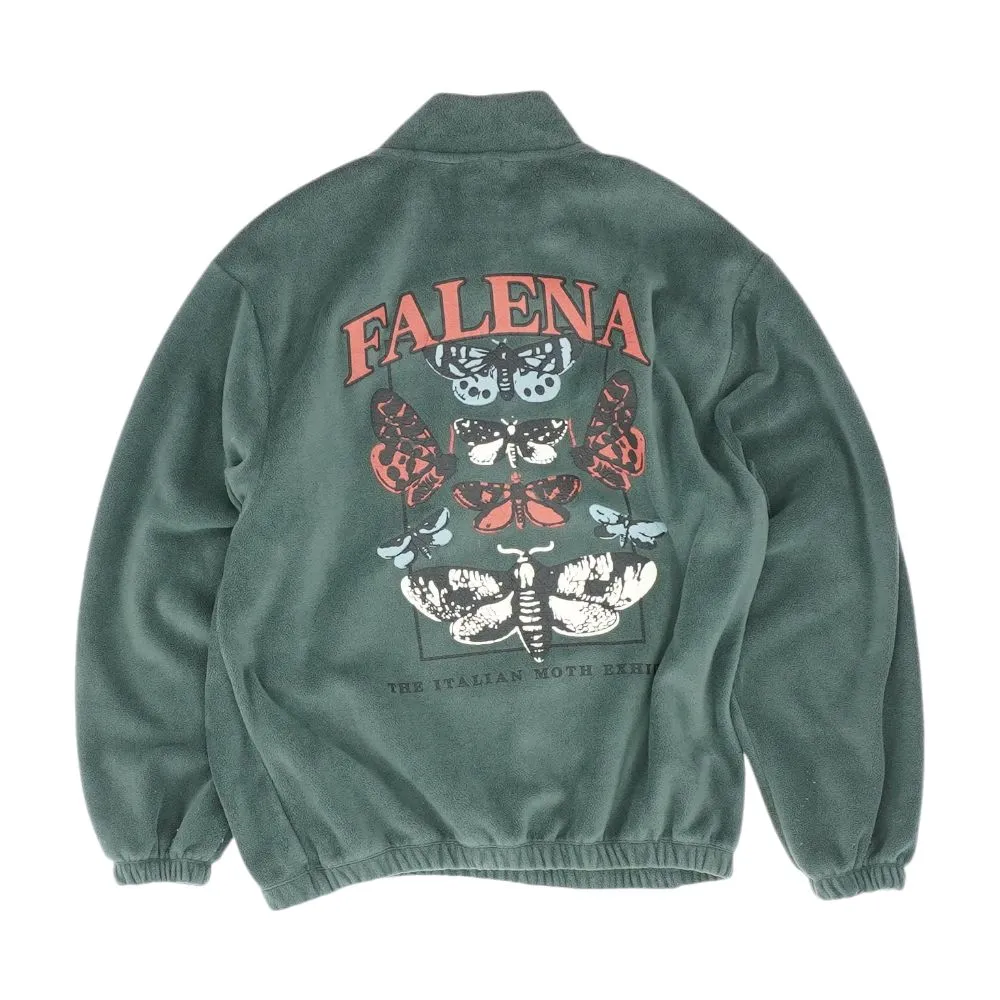 Teal Graphic 1/4 Zip Pullover